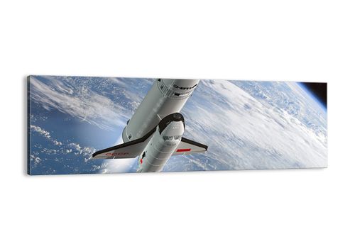 Obraz Na Płótnie - Sputnik Orbita - 90X30 Cm - Ab90X30-0496 na Arena.pl