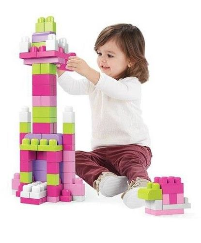 MEGA BLOKS Duża torba 80 elementów Różowa na Arena.pl