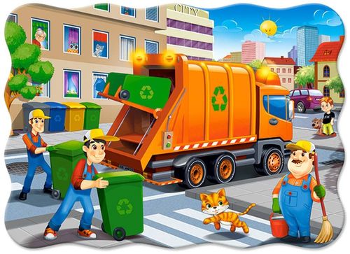 Puzzle 30 el. garbage car na Arena.pl