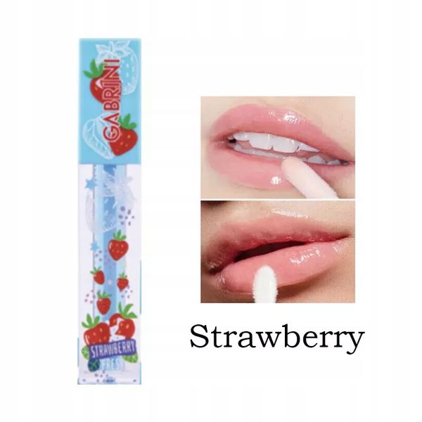 Gabrini - nawilżający owocowy błyszczyk do ust Strawberry Truskawka 4ml zdjęcie 3