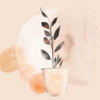 Plakat 90x90cm Doniczkowy Kolor