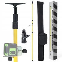 STATYW ROZPOROWY TYCZKA DO LASERA POZIOMICY 300 CM ADAPTER SKOSÓW