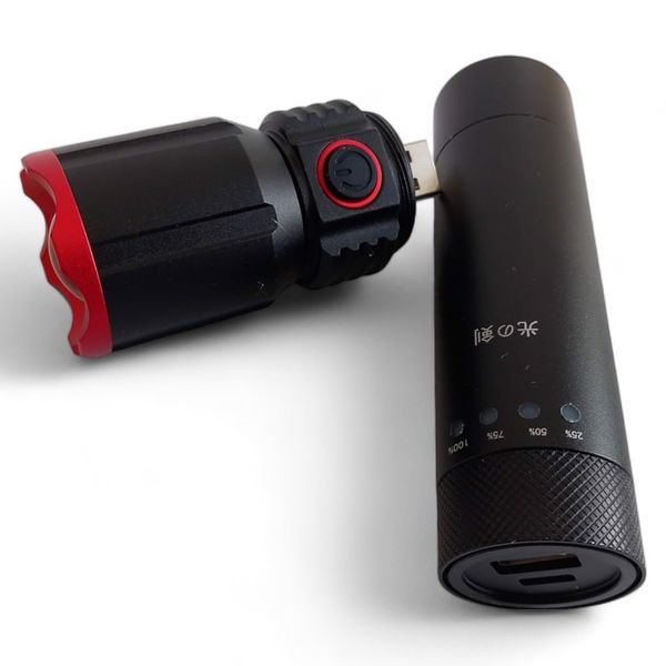 latarka led usb powerbank 200m zdjęcie 2