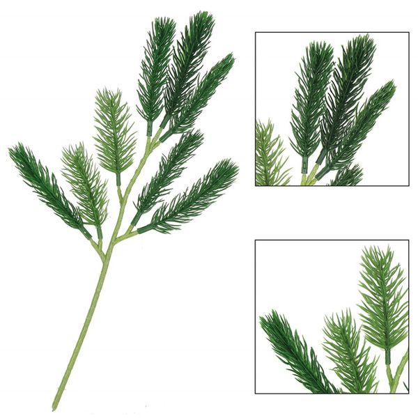 Gałązka świąteczna igliwie sztuczna dekoracja do stroika 32 cm zdjęcie 4