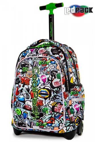 Plecak CoolPack LED JUNIOR na kółkach GRAFFITI (9443) na Arena.pl