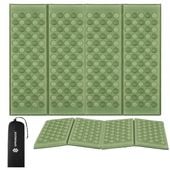 Mata piankowa do siedzenia 39 x 29 x 1 cm karimata składana mata piknikowa zielona