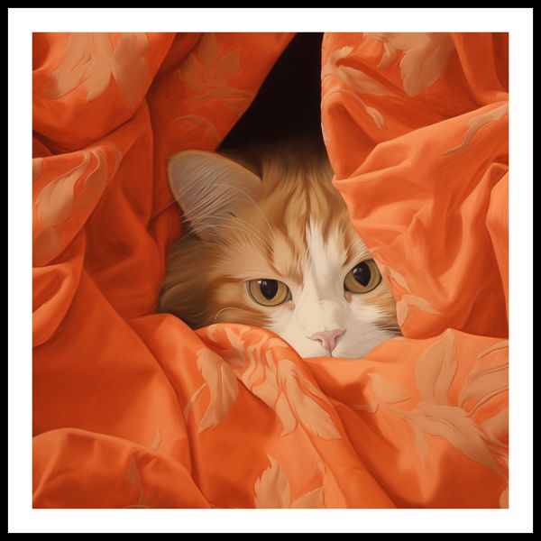 Plakat 60x60cm Ukryty Kot zdjęcie 3