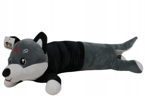 Pluszowy pies Husky 90 cm poduszka na Arena.pl