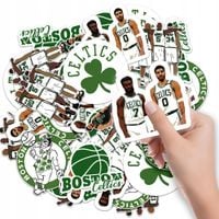NAKLEJKI NA ZESZYT NALEPKA Z POSTACIAMI KOSZYKÓWKA CELTICS WZORY 6 SZT