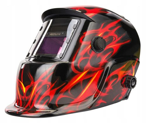 SAMOŚCIEMNIAJĄCA MASKA PRZYŁBICA SPAWALNICZA FILTR AUTOMATYCZNA RED TECHNIC na Arena.pl