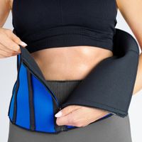 pas wyszczuplający neoprenowy odchudzający brzuch pretorians niebieski