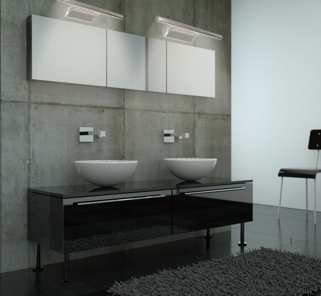 Forte LED 2 kinkiet 5W LED rurka okrągła satyna zdjęcie 2