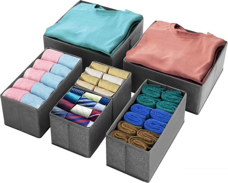 Zestaw 6 organizerów do szuflad BRUCE zdjęcie 1