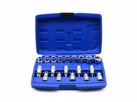 Zestaw nasadek i bitów torx 1/2" 19 szt