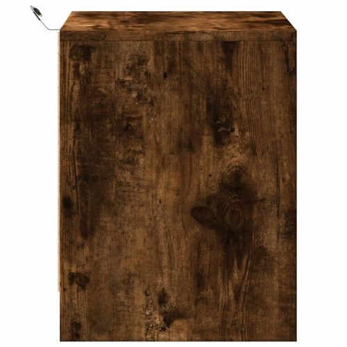 Szafka nocna z LED, przydymiony dąb, materiał drewnopochodny na Arena.pl