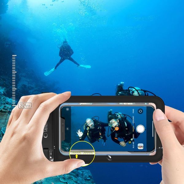 TECH-PROTECT UWC9 UNIVERSAL WATERPROOF CASE 8.9 INCH BLACK/ORANGE zdjęcie 3