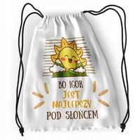 Plecak Dla Igora Sportowy Szkolny Worek Torba Z Nadrukiem Ze Zdjęciem