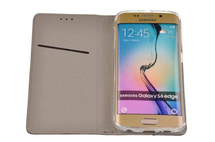 Etui Smart do Samsung Galaxy S6 Edge czarny zdjęcie 3