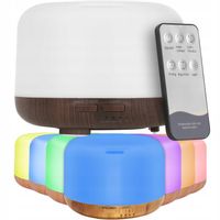 NAWILŻACZ POWIETRZA DYFUZOR ZAPACHOWY LAMPKA NOCNA AROMATERAPIA TIMER PILOT