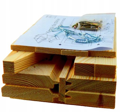 Karmnik dla ptaków do samodzielnego montażu – solidny, drewniany na Arena.pl