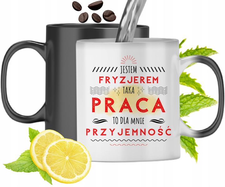 Dla Fryzjera Kubek Magiczny Idealny Na Prezent Z Nadrukiem Ze Zdjęciem zdjęcie 1