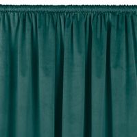Zasłona VILA velvetowa z tunelem 265x175 morska wzór 1 Homede