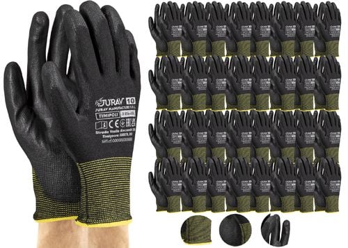 rękawice robocze czarne j-timipoli_bb10-xl - 120 par na Arena.pl