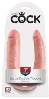 pipedream king cock model 43 cm podwojny, jasny kolor, pvc