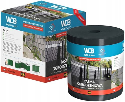 TAŚMA OGRODZENIOWA PREMIUM ANTRACYTOWA 19cmx26m OSŁONA OGRODZENIE PANELOWE na Arena.pl