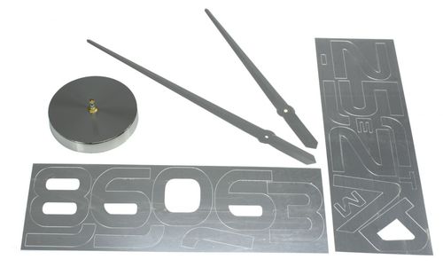 ZEGAR ŚCIENNY DUŻY 80-120CM SREBRNY 12 CYFR WYSOKA JAKOŚĆ MATERIAŁÓW na Arena.pl