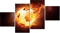 90CM 160 OBRAZ 4 ELEM PIŁKA OGNIU ŚCIENNY