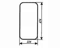 szyba boczna - bok ciągnika MTZ-82 Belarus kabina mała oryginalna