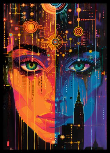 Plakat 29,7x42cm Cyfrowa Psyche na Arena.pl