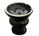 Cybuch do Shishy Hookah Bowl do Sziszy Ceramiczny Duży Czarny