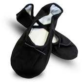 Baletki do tańca czarne dla dziewczynki, buty do tańca gimnastyki baletu 38