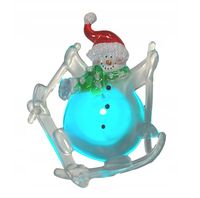 Świąteczna dekoracja na okno bałwanek LED