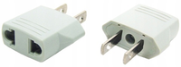 Adapter sieciowy przejsciówka POLSKA-USA czarna 5sz