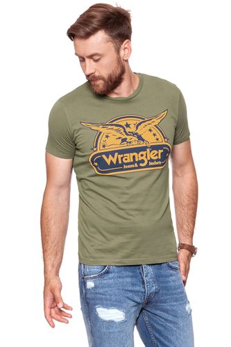 WRANGLER SS EAGLE TEE DUSTY OLIVE W7B74FK45 M na Arena.pl