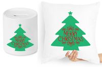 Na Święta Zestaw Poduszka + Skarbonka Prezent Z Nadrukiem Ze Zdjęciem