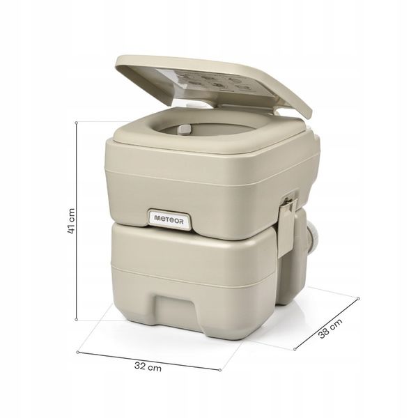 TOALETA PRZENOŚNA TURYSTYCZNA CAMPINGOWA METEOR WC 20l lekka kompaktowa zdjęcie 5