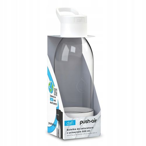 PushAir Butelka do Saturatora Dafi z Uchwytem Biała 0,5 na Arena.pl
