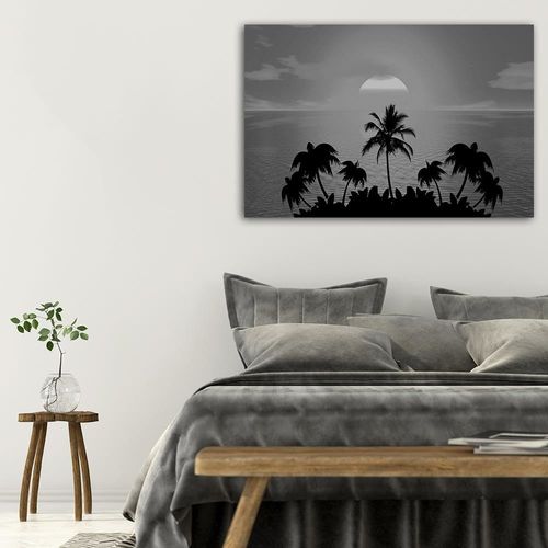 Deco Panel, Zachód słońca z palmami 2 60x40 na Arena.pl