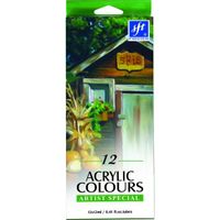 farby akrylowe 12kol/12ml tuby 8875