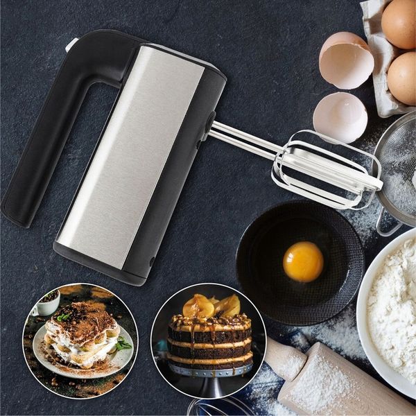 Mikser Ręczny Robot Kuchenny 800W 5 Biegów TURBO 4 Końcówki Mieszadła Haki zdjęcie 6