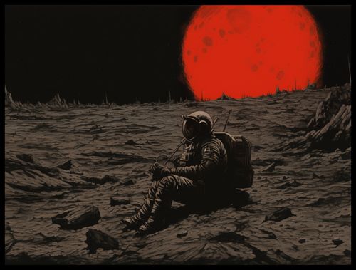 Plakat 80x60cm Samotność w Kosmosie na Arena.pl