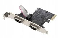 Kontroler PCI Express Com 2 Port Serial PCI-E Card Unitek