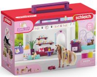 SCHLEICH SALON PIĘKNOŚCI DLA ZWIERZĄT KOT PIES KOŃ DO CZESANIA FARBKI 42614