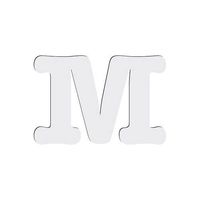 Litera dekoracyjna z MDF-u do sublimacji 10 cm M