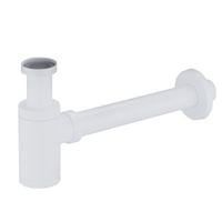 Syfon umywalkowy okrągły mosiężny BIAŁY