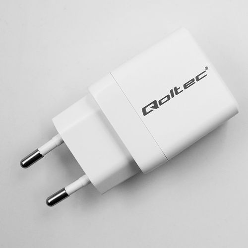 Qoltec Ładowarka sieciowa 35W GaN 5-20V 1.5-3A 1 x USB-C PD 1 x USB QC 3.0 na Arena.pl